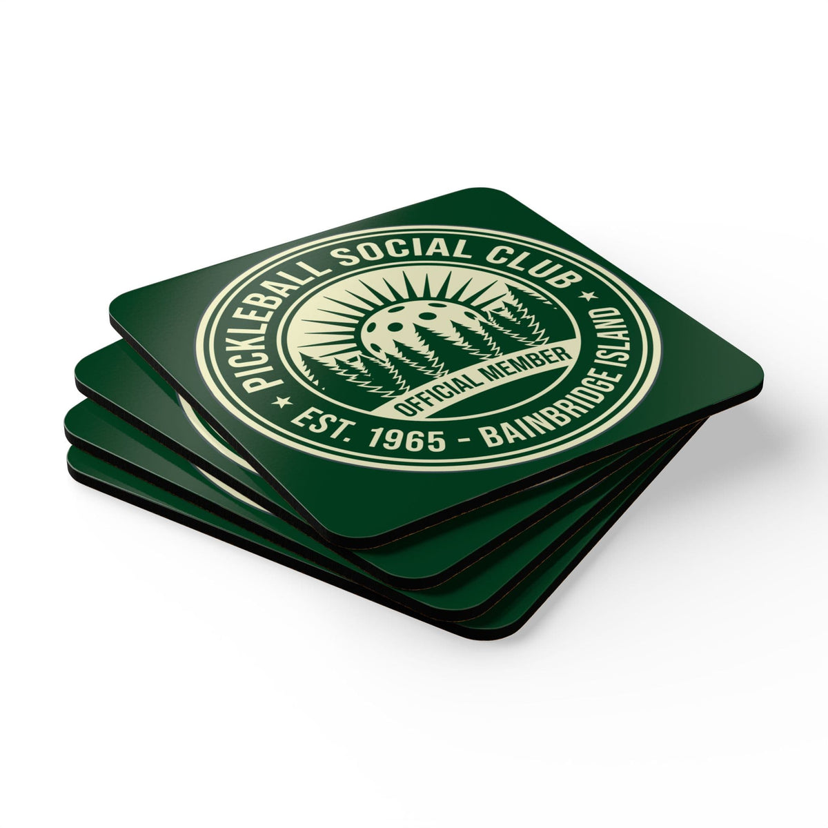Pickleball Social Club Coaster Set