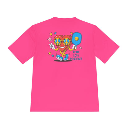Peace Love Pickleball Moisture Wicking Tee