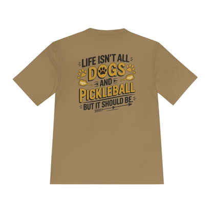 Dogs And Pickleball Moisture Wicking Tee