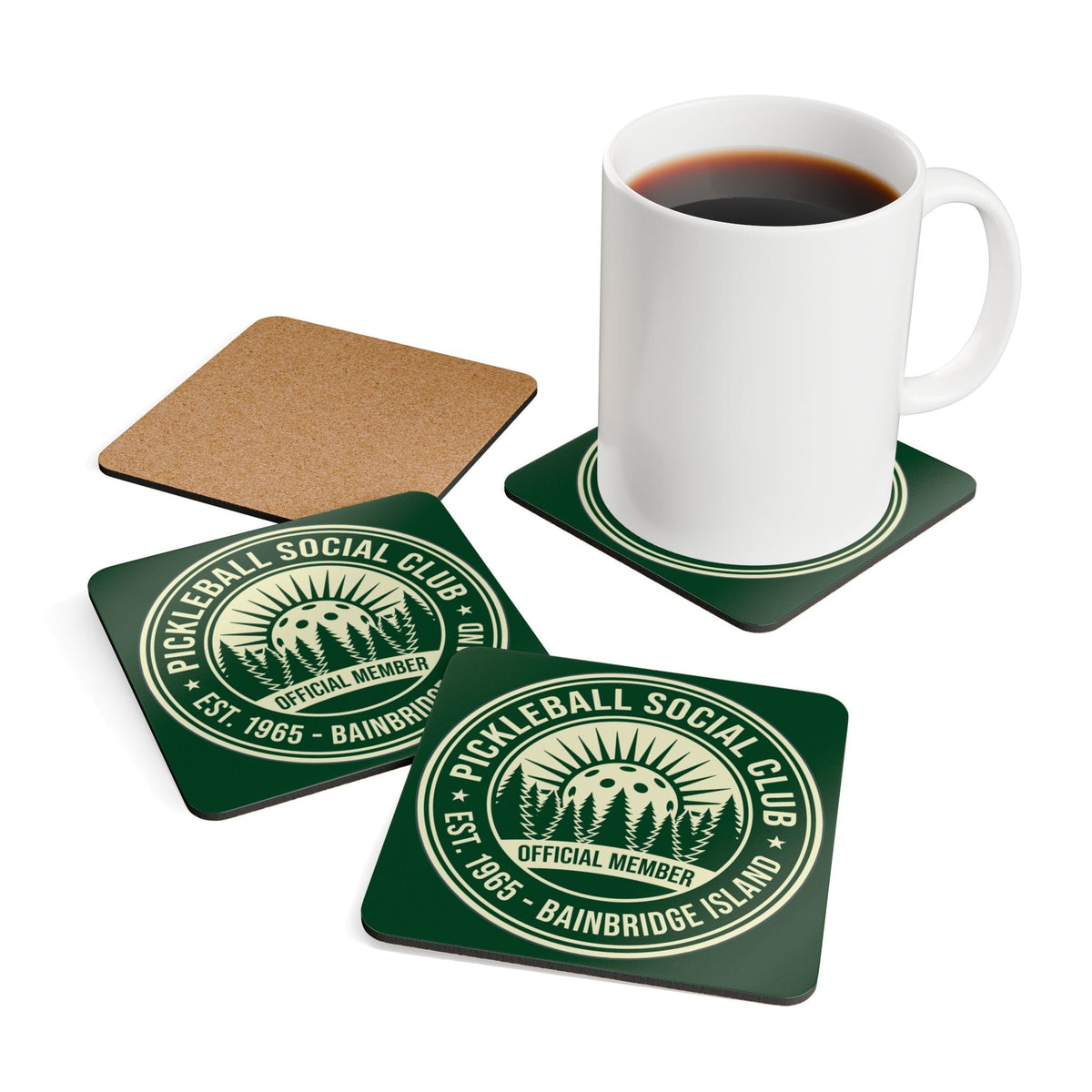 Pickleball Social Club Coaster Set