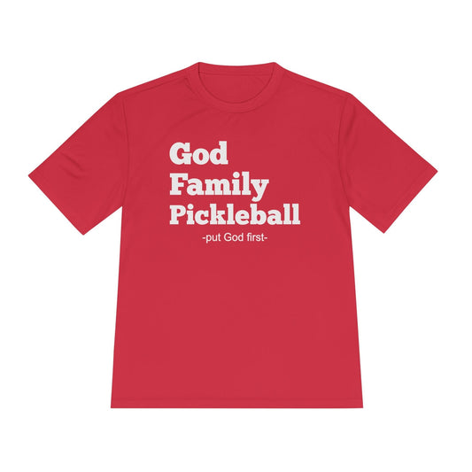 God Family Pickleball Moisture Wicking Tee