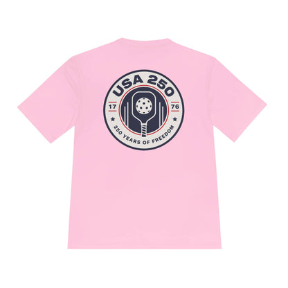 USA 250 Celebration Pickleball Moisture Wicking Tee