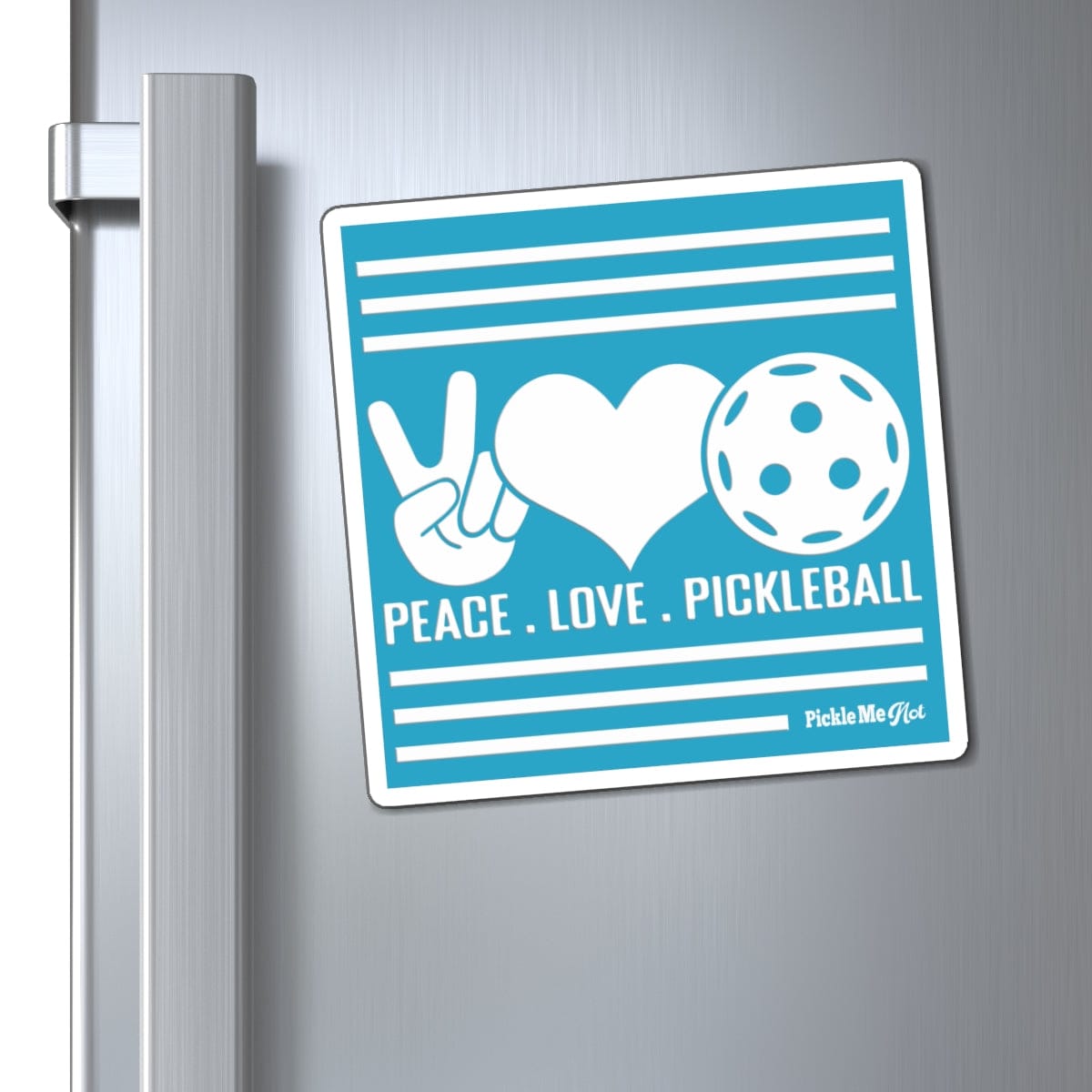 Peace, Love, Pickleball Magnets