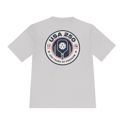 USA 250 Celebration Pickleball Moisture Wicking Tee
