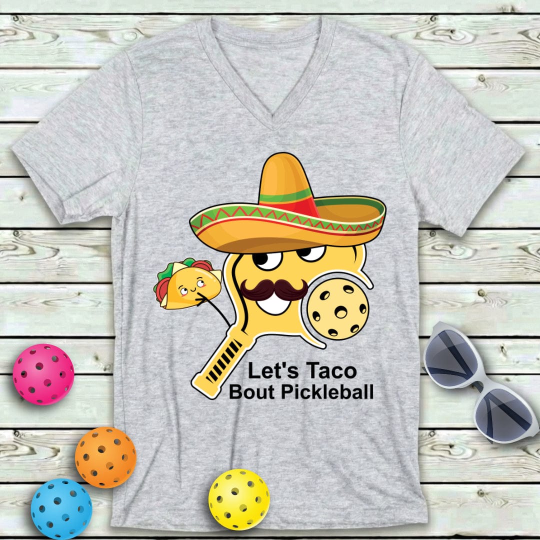 Let's Taco Bout Pickleball V-Neck Tee