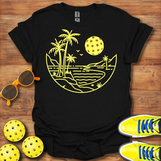 Full Pickleball Moon Rising T-Shirt