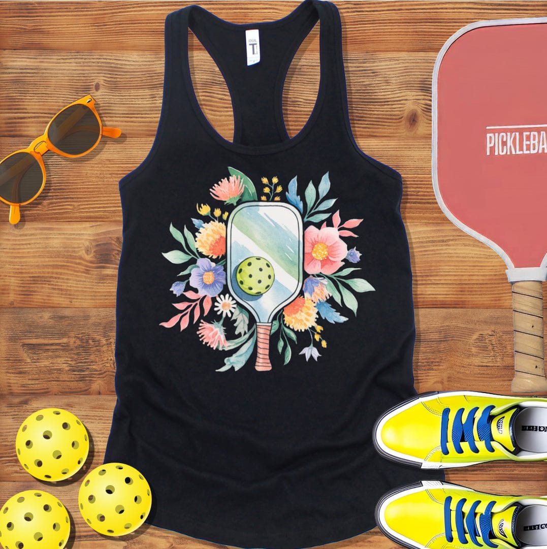 Floral Paddle Racerback Tank Top