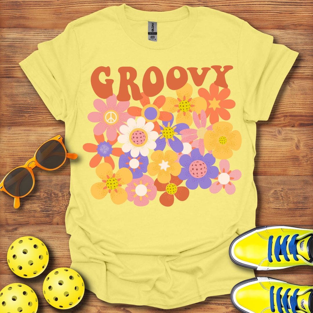 Groovy 1960's Pickleball T-Shirt