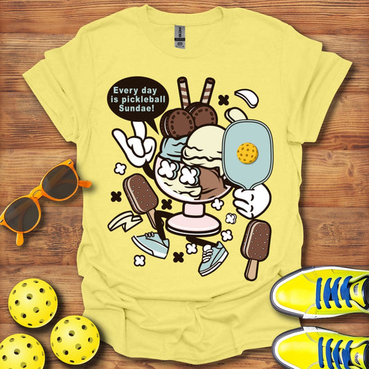 Pickleball Sundae Distressed    T-Shirt