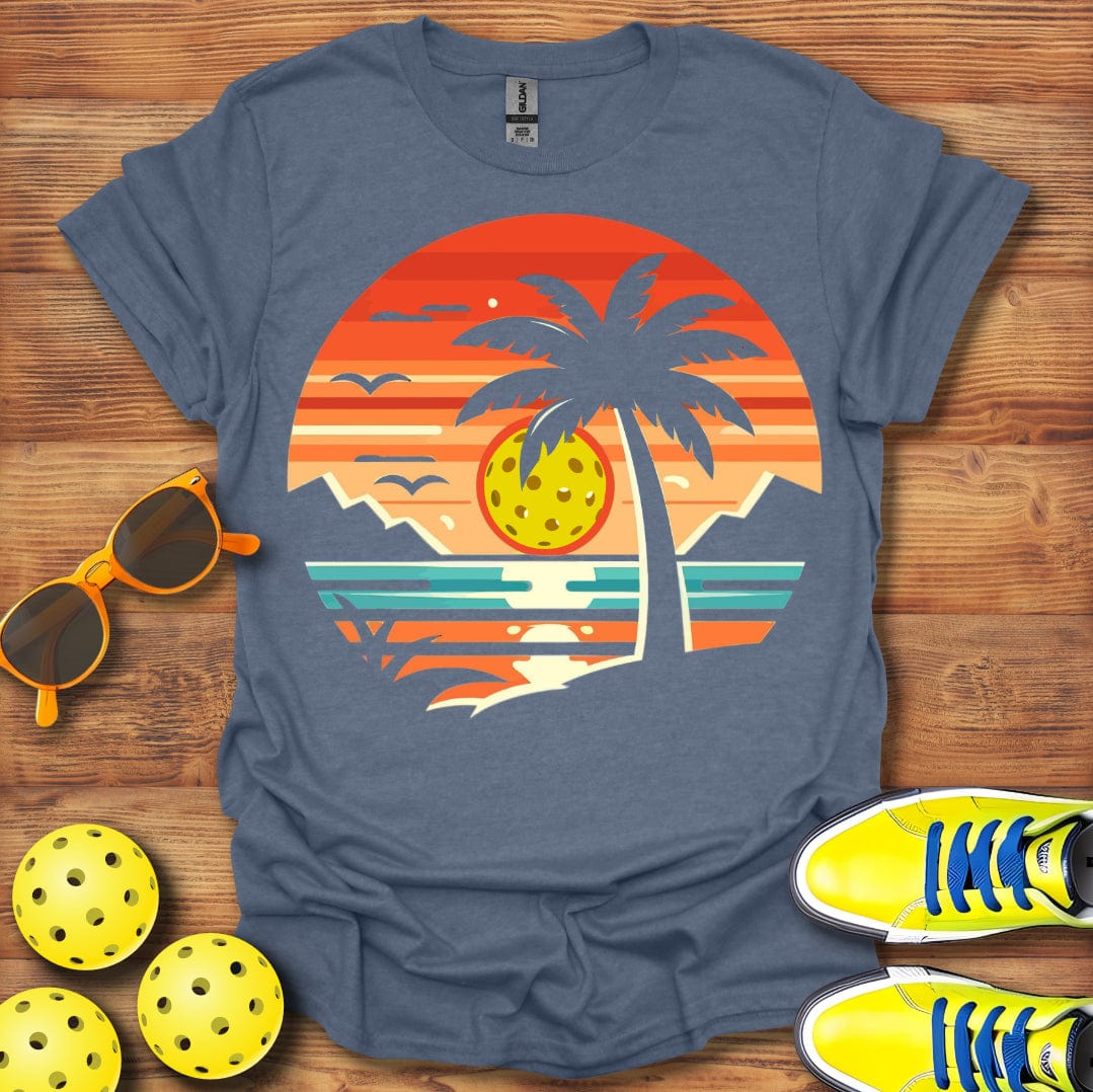 Pickleball Tropical Sunset T-Shirt