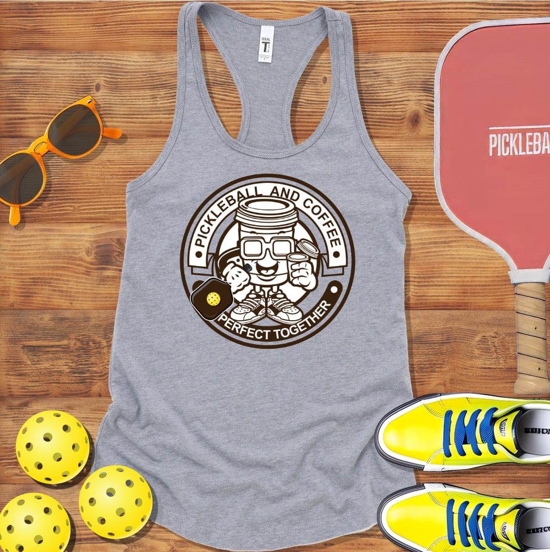 Coffee & Pickleball Racerback Tank Top