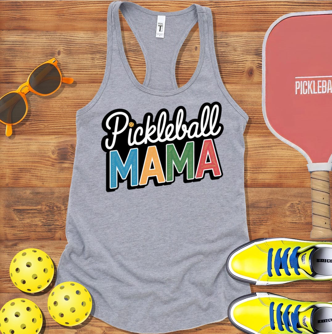Pickleball  Mama 2 Racerback Tank Top