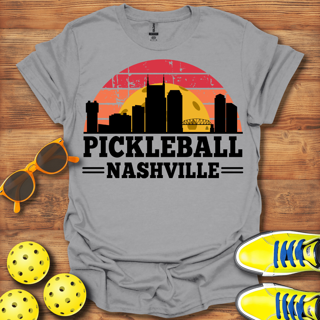 Pickleball Nashville Sunset T-Shirt