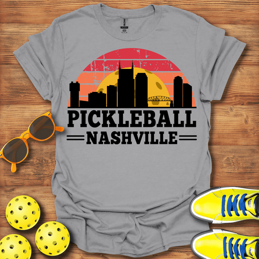 Pickleball Nashville Sunset T-Shirt