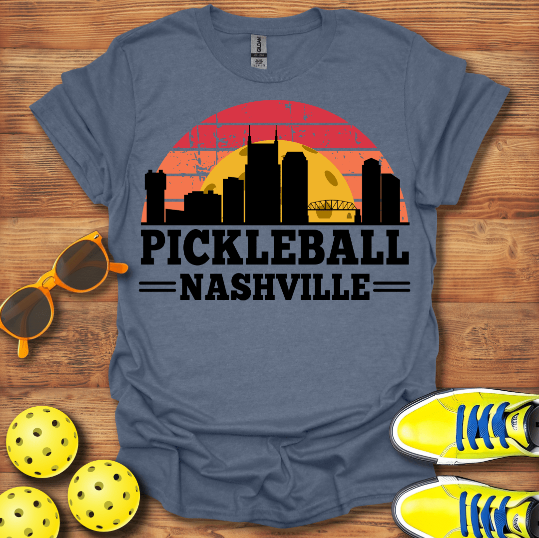 Pickleball Nashville Sunset T-Shirt