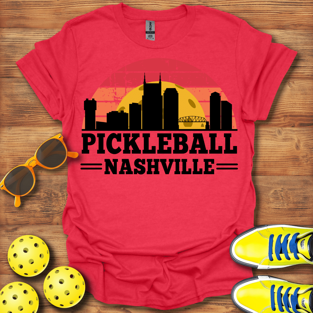 Pickleball Nashville Sunset T-Shirt