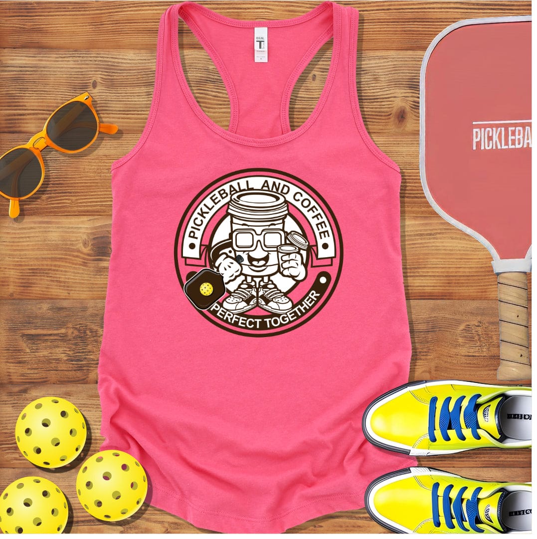 Coffee & Pickleball Racerback Tank Top