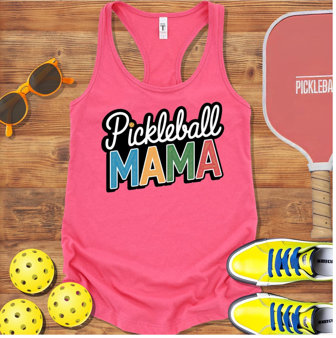 Pickleball  Mama 2 Racerback Tank Top