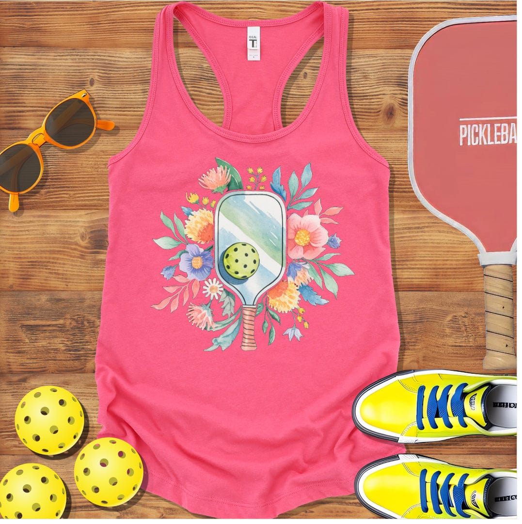 Floral Paddle Racerback Tank Top