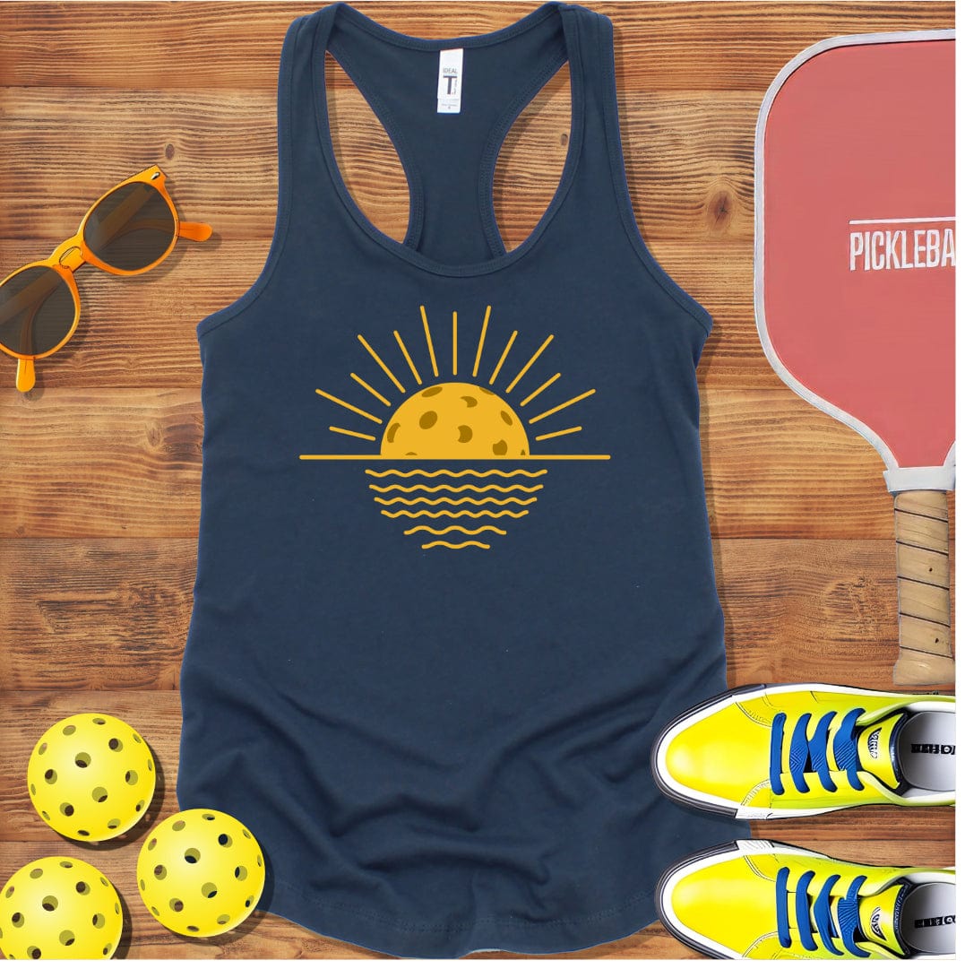 Pickleball Sunrise Racerback Tank for Women