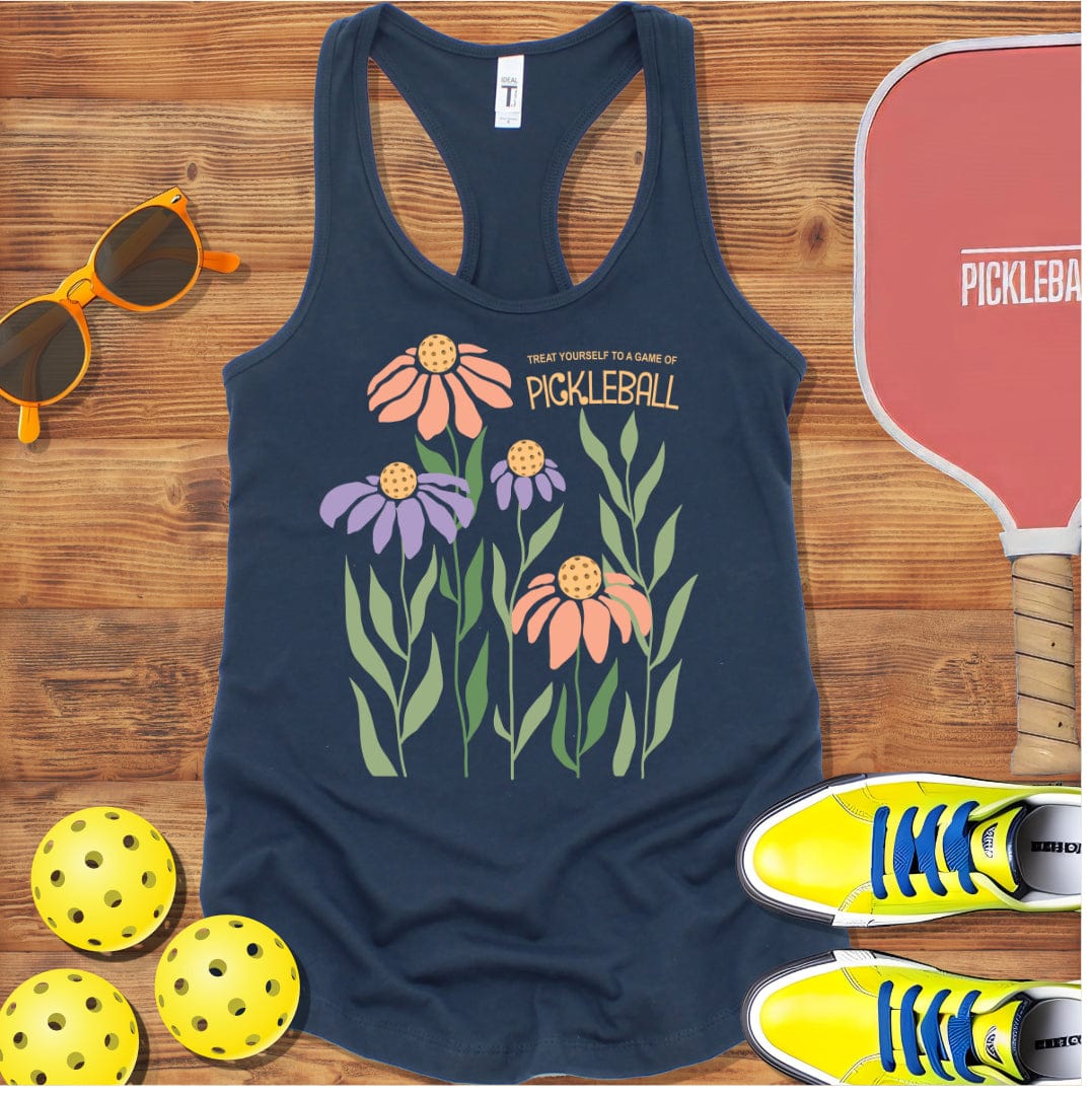 Treat Yourself to Pickleball  Racerback Tank Top