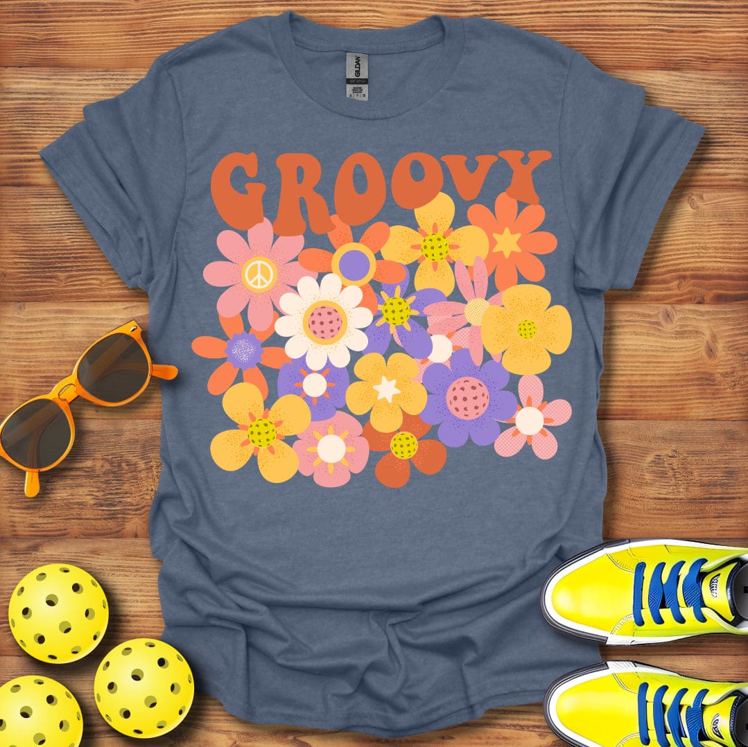 Groovy 1960's Pickleball T-Shirt
