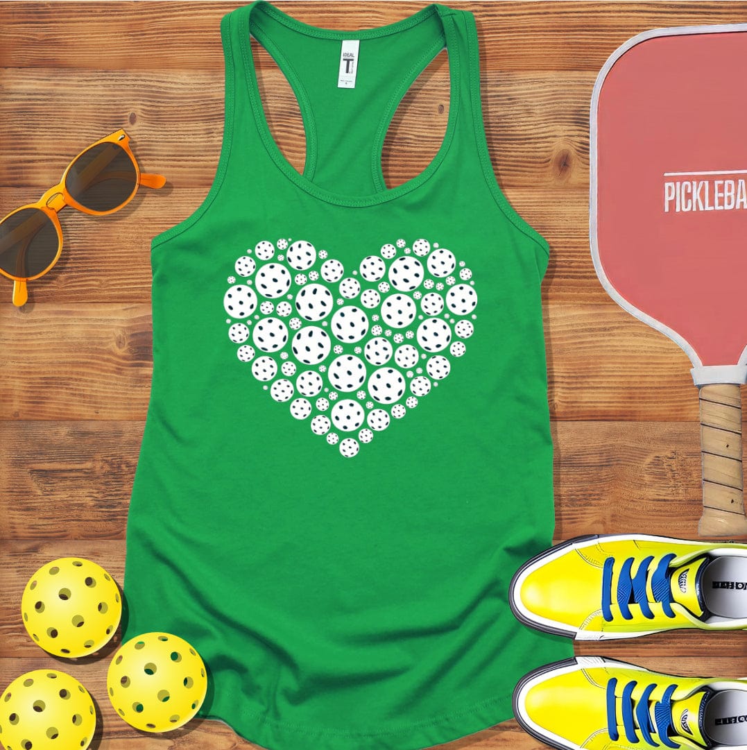 Heart of Pickleball  Racerback Tank Top