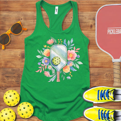 Floral Paddle Racerback Tank Top