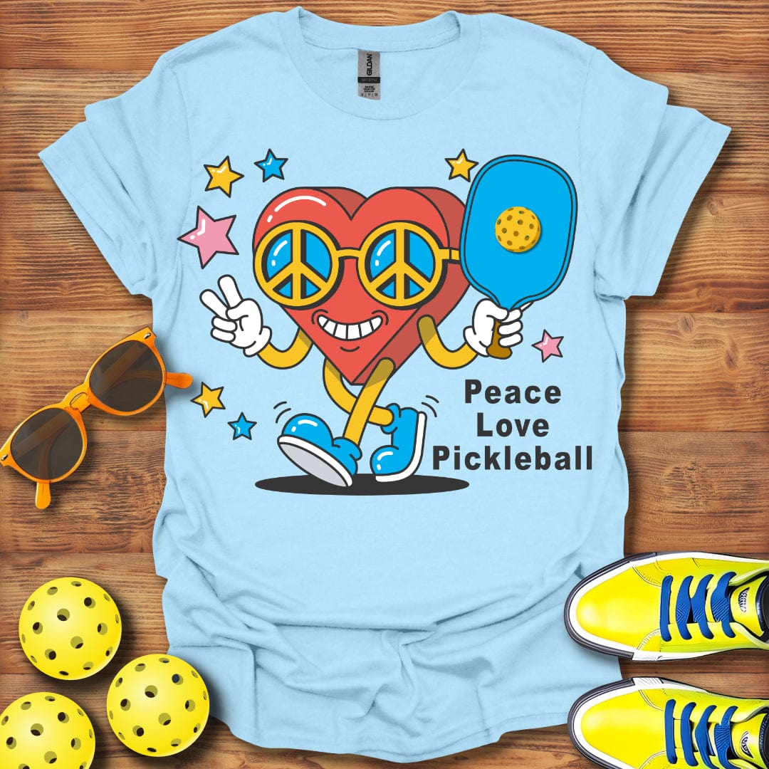 Heart Peace Love Pickleball T-Shirt