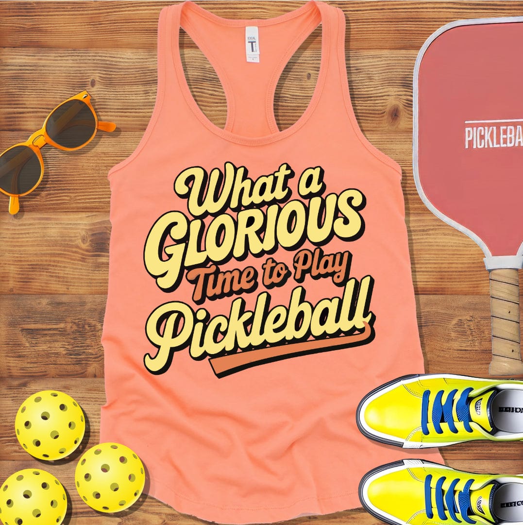 Pickleball Glorious Time Racerback Tank Top
