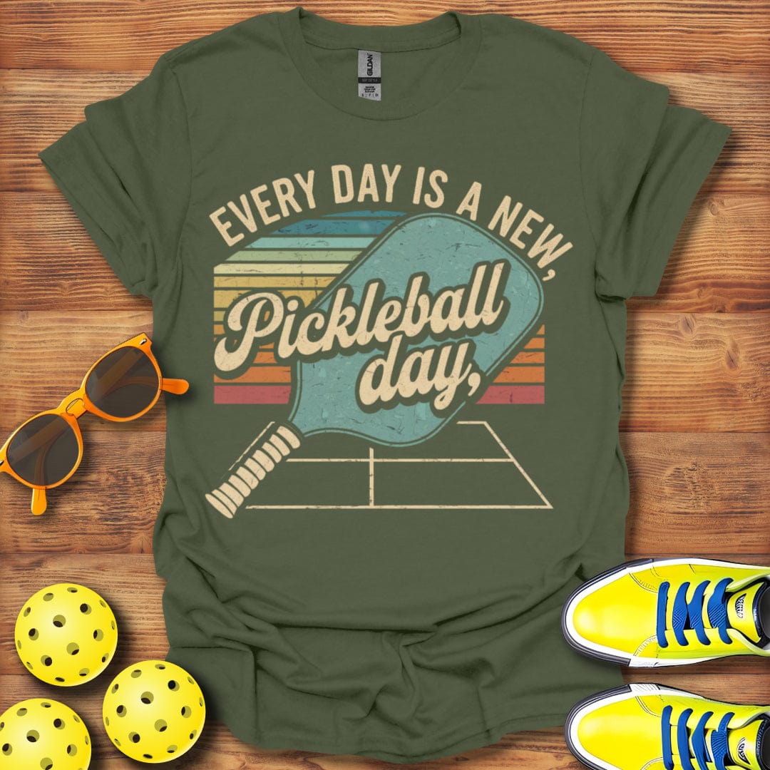 A New Pickleball Day  T-Shirt