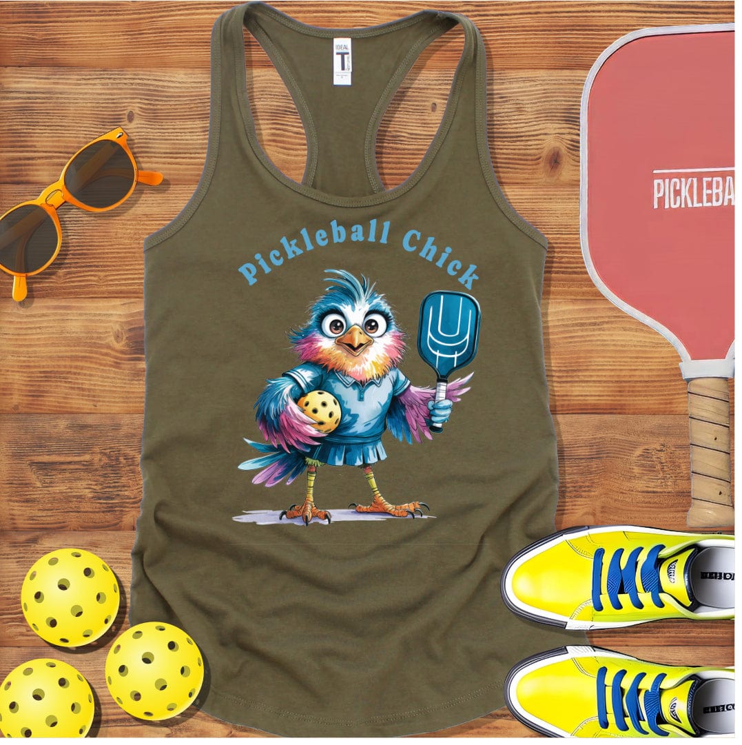 Pickleball Chick Racerback Tank Top