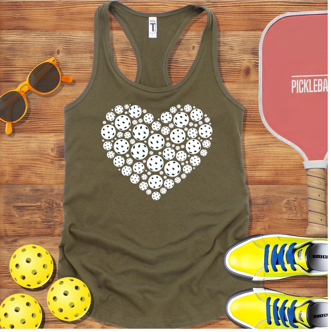 Heart of Pickleball  Racerback Tank Top