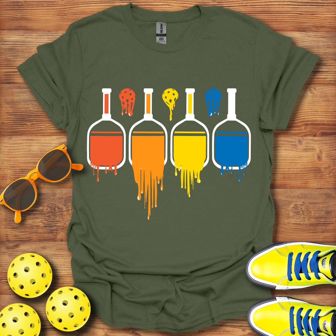 Dripping Rainbow Paddles T-Shirt