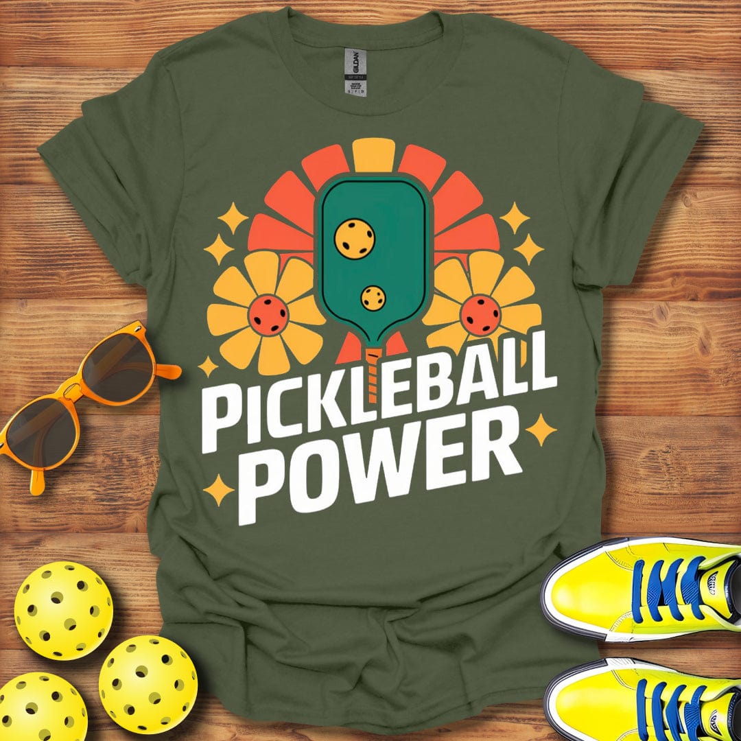 Retro Pickleball Power T-Shirt
