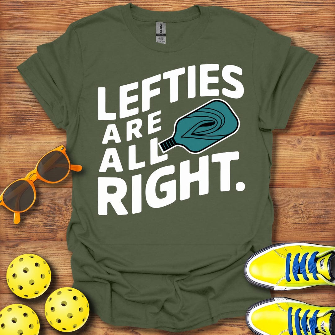 Lefties Right Pickleball T-Shirt