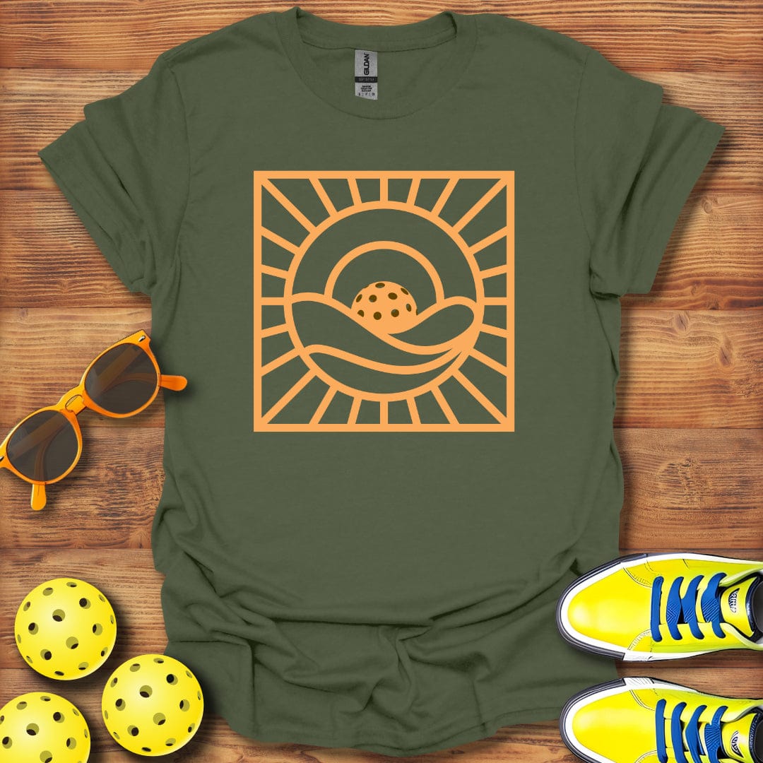 Pickleball  Sunset Forever Square T-Shirt