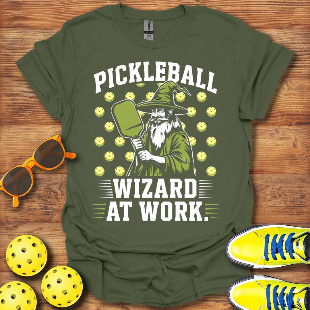 Pickleball Wizard At Work T-Shirt