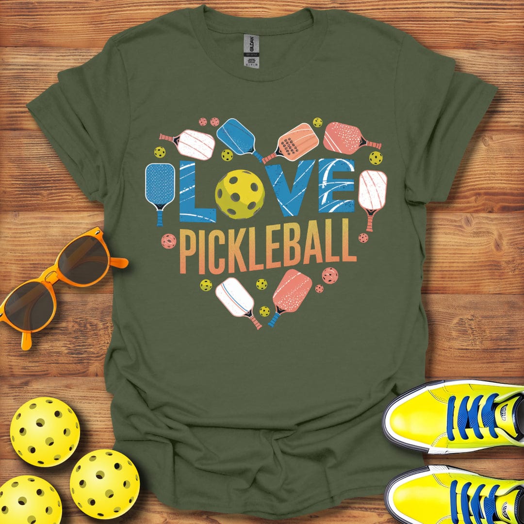 Love Pickleball Paddles T-Shirt
