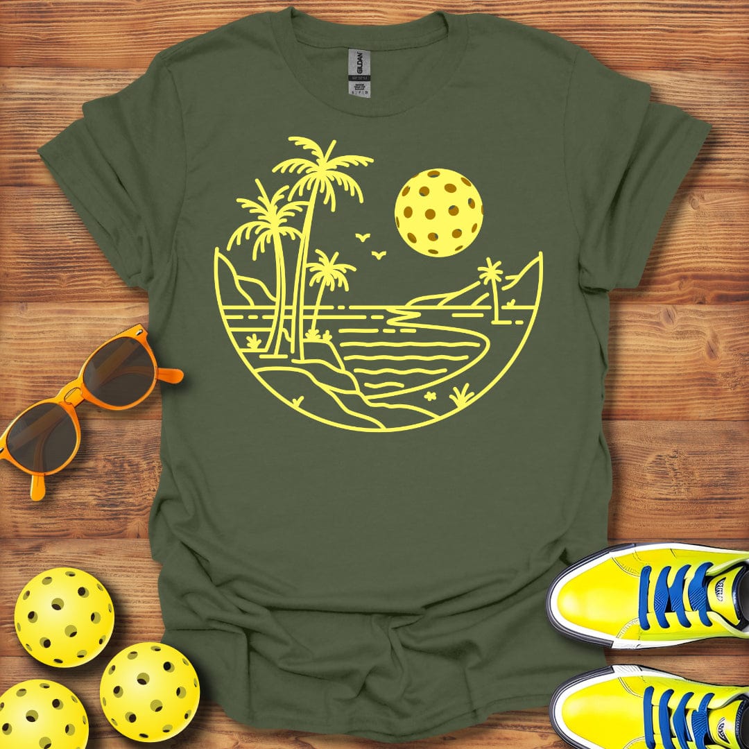 Full Pickleball Moon Rising T-Shirt