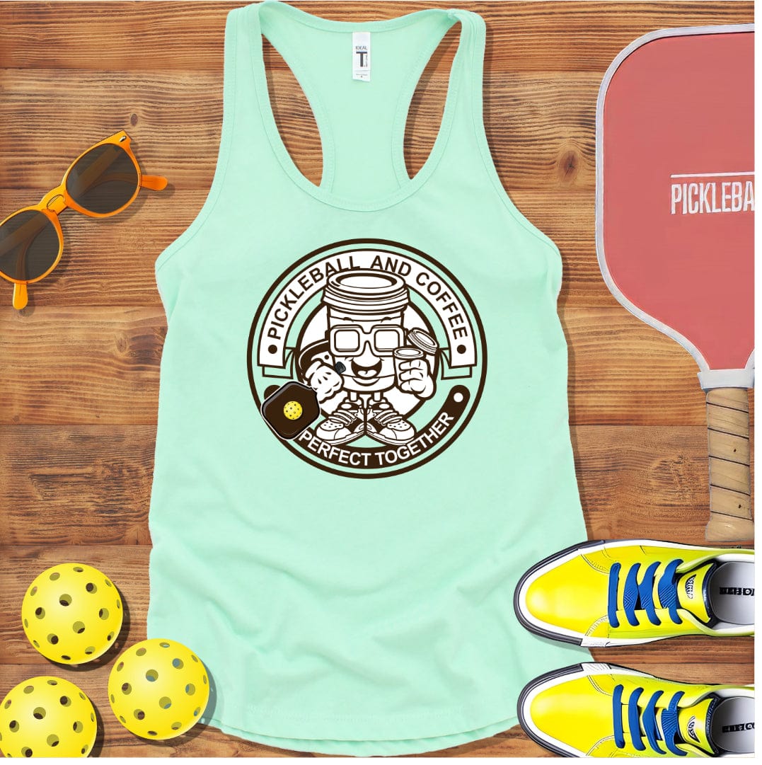 Coffee & Pickleball Racerback Tank Top