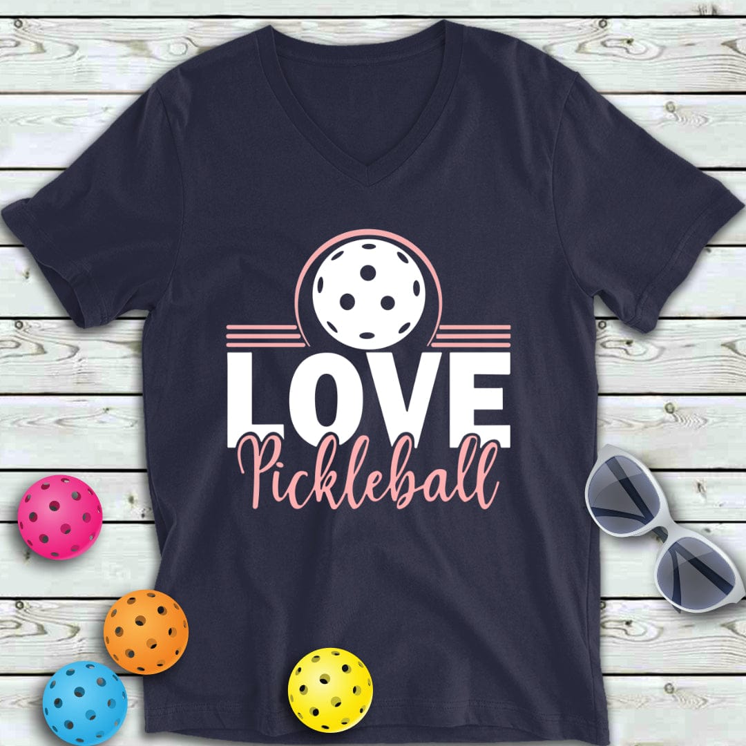 Love Pickleball  V-Neck Tee