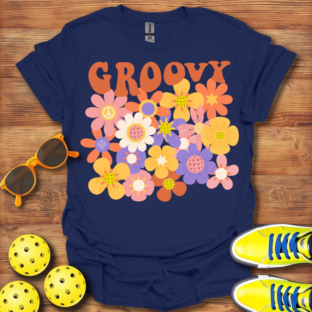 Groovy 1960's Pickleball T-Shirt