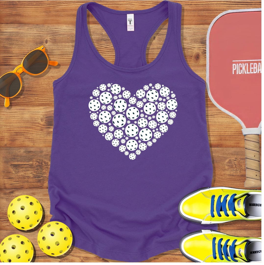Heart of Pickleball  Racerback Tank Top