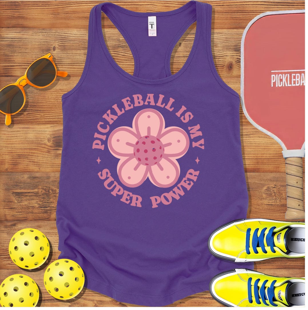 Pickleball Super Power Racerback Tank Top