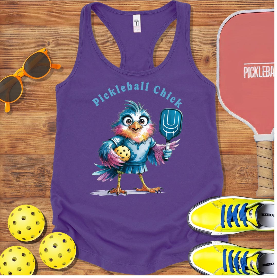 Pickleball Chick Racerback Tank Top