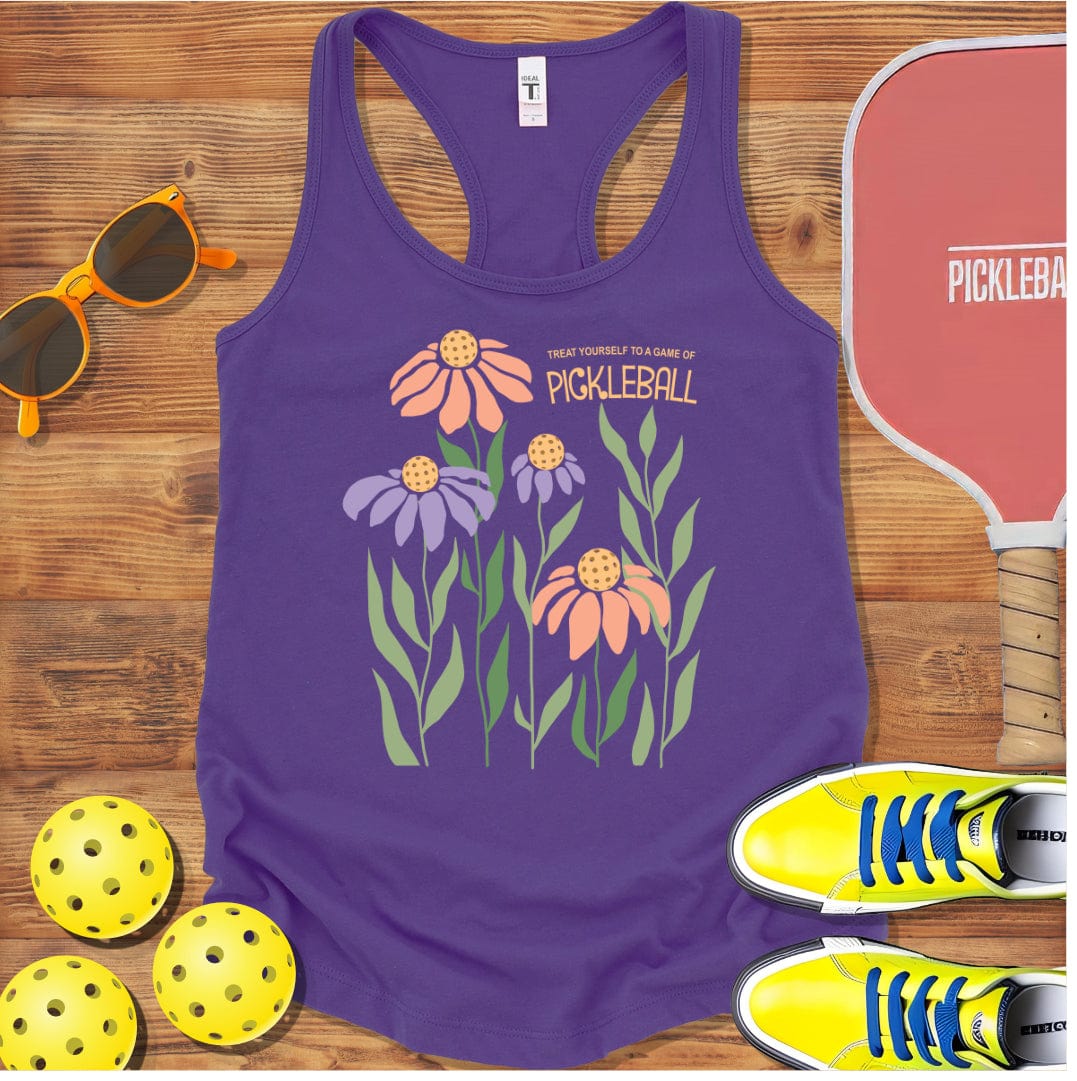 Treat Yourself to Pickleball  Racerback Tank Top