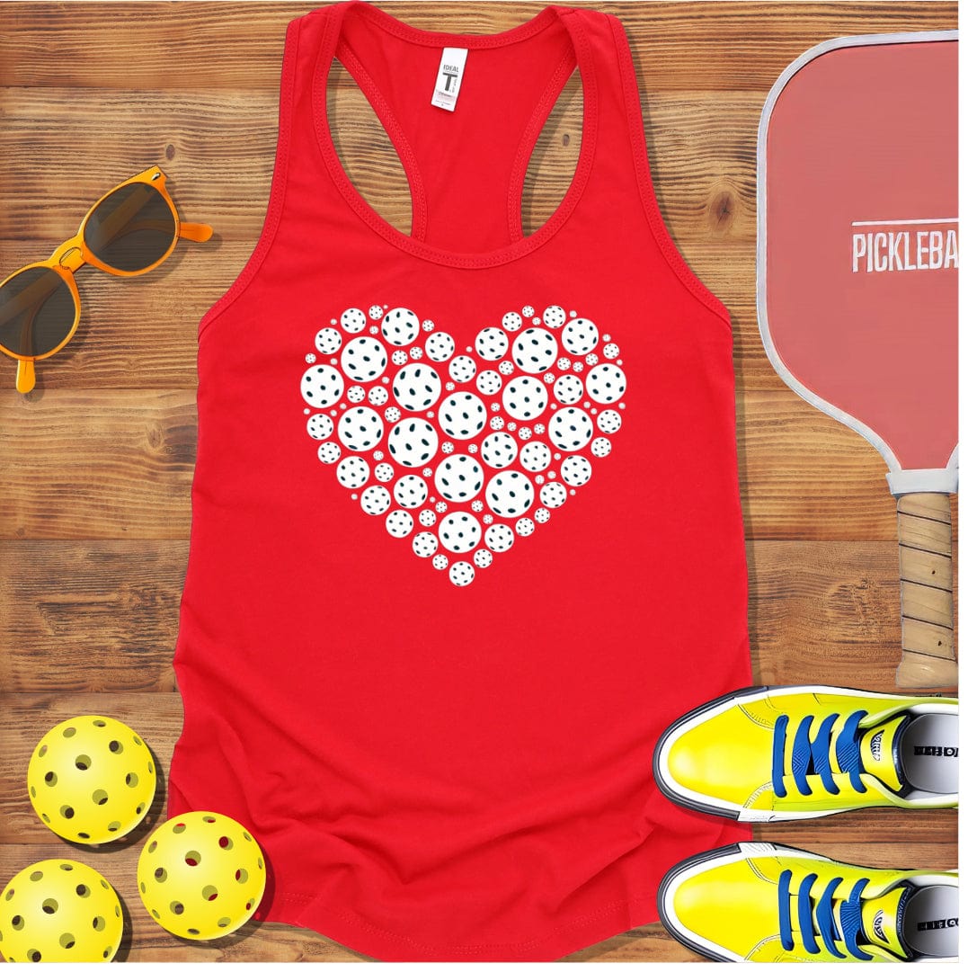 Heart of Pickleball  Racerback Tank Top