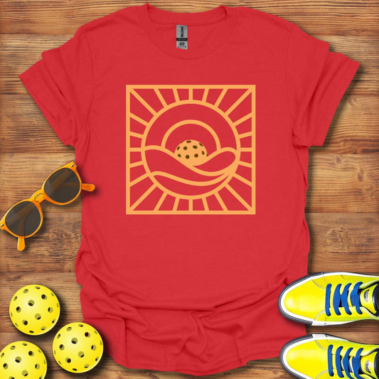 Pickleball  Sunset Forever Square T-Shirt