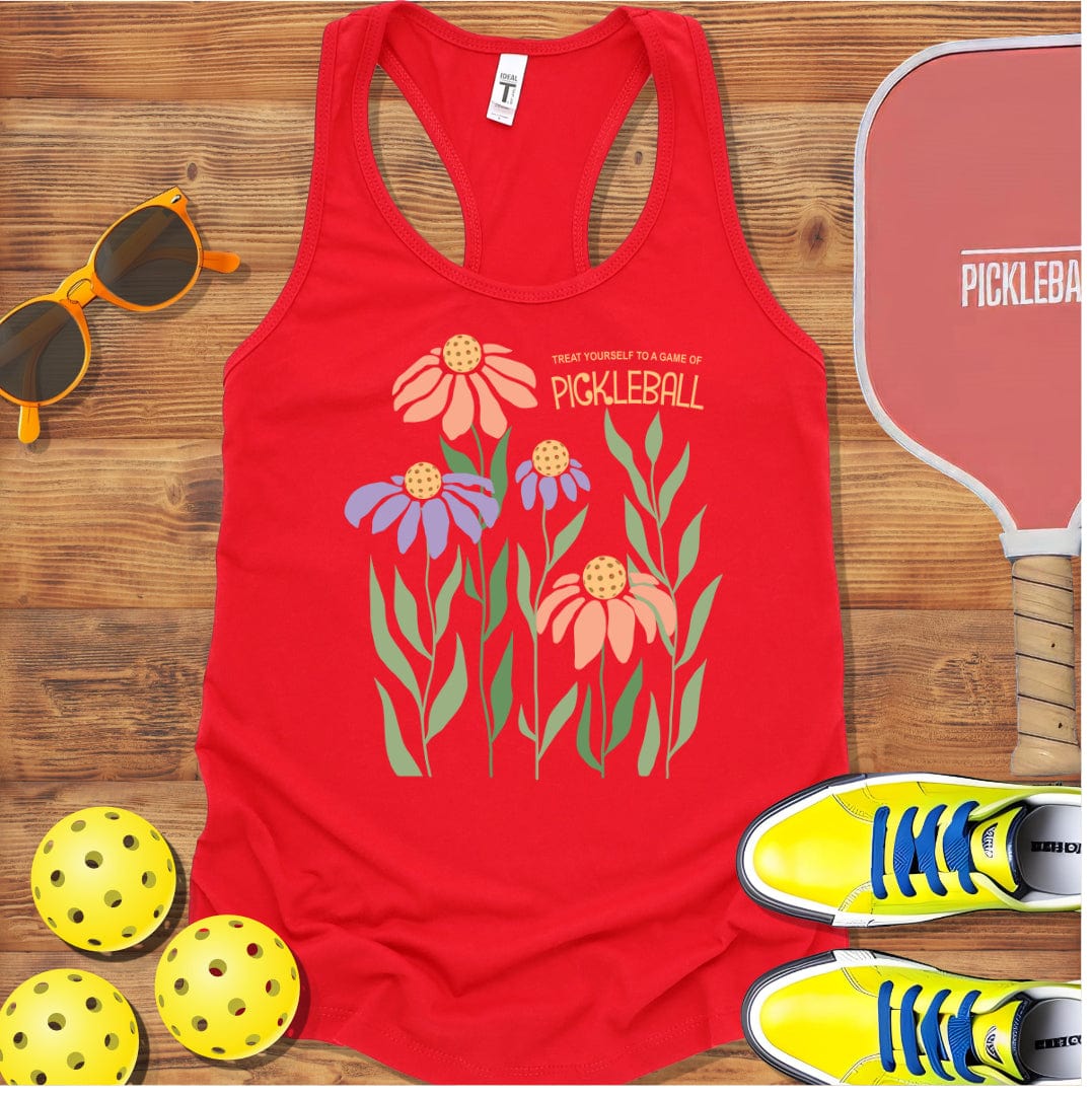 Treat Yourself to Pickleball  Racerback Tank Top